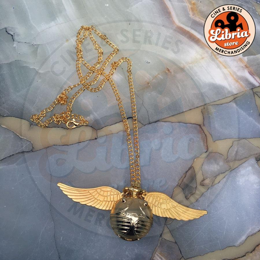 Collar Reloj de Snitch Dorada - Imagen 3