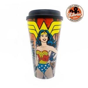 Vaso Wonder Woman con tapa