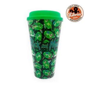 Vaso Rick y Morty con tapa