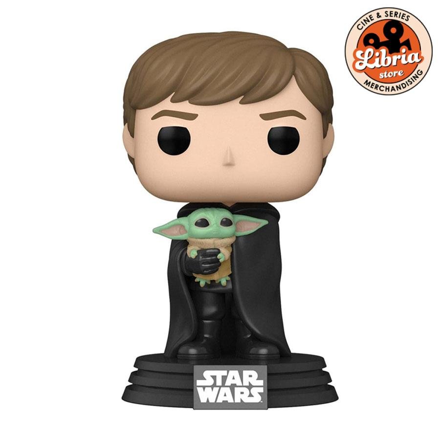 Funko Pop Luke Skywalker With Grogu #482 - Imagen 2