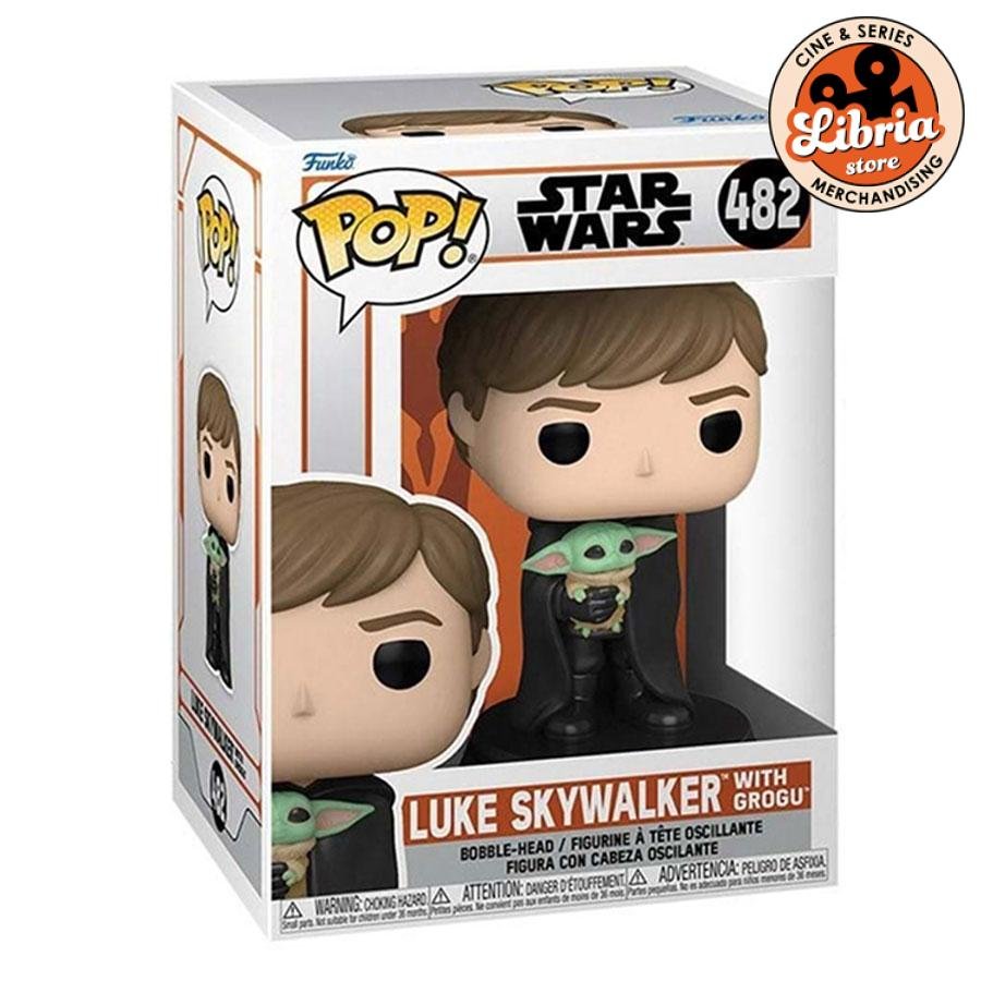 Funko Pop Luke Skywalker With Grogu #482 - Imagen 3