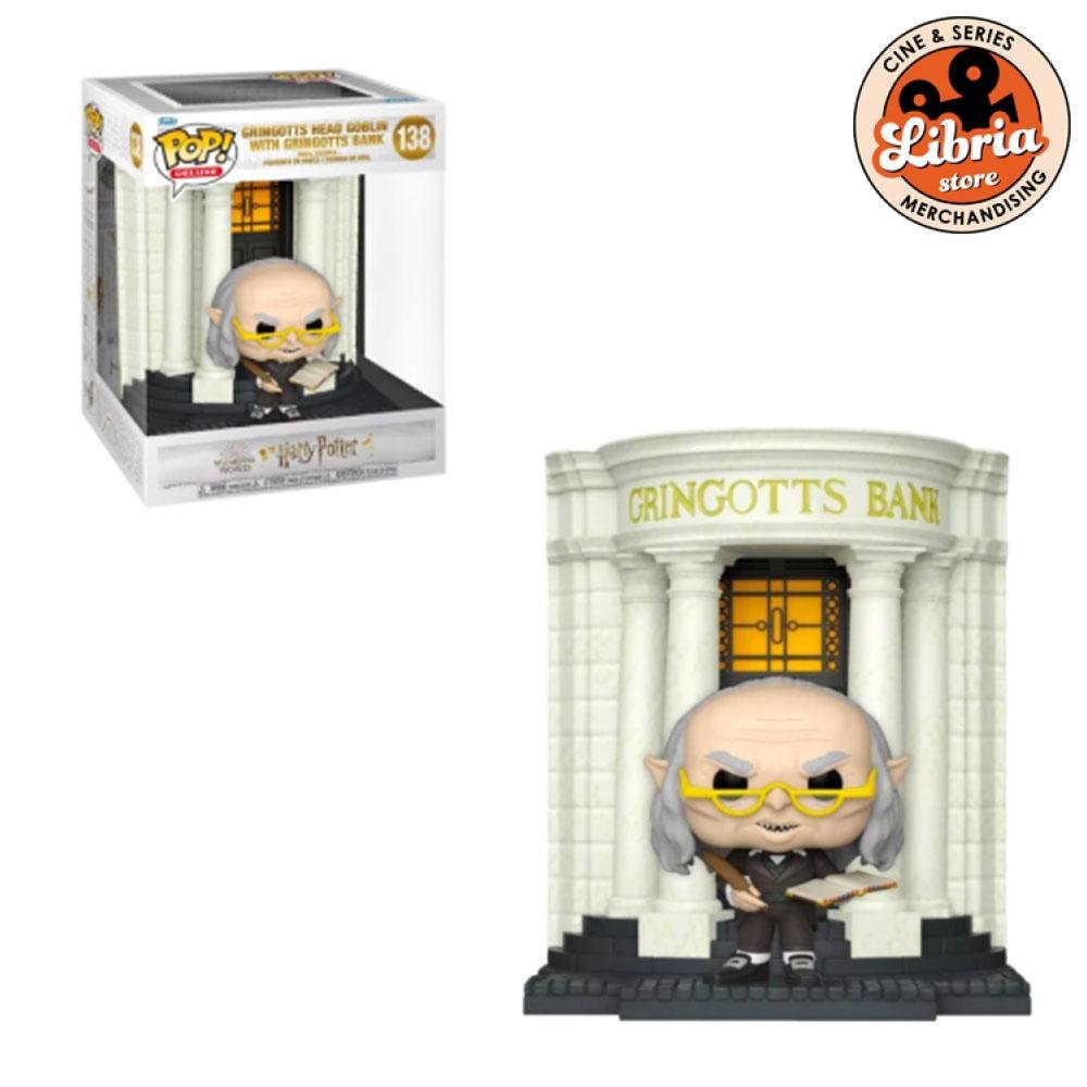 Funko Pop Gringotts Head Goblin With Gringotts Bank 138 Edición Deluxe en Diagon Alley