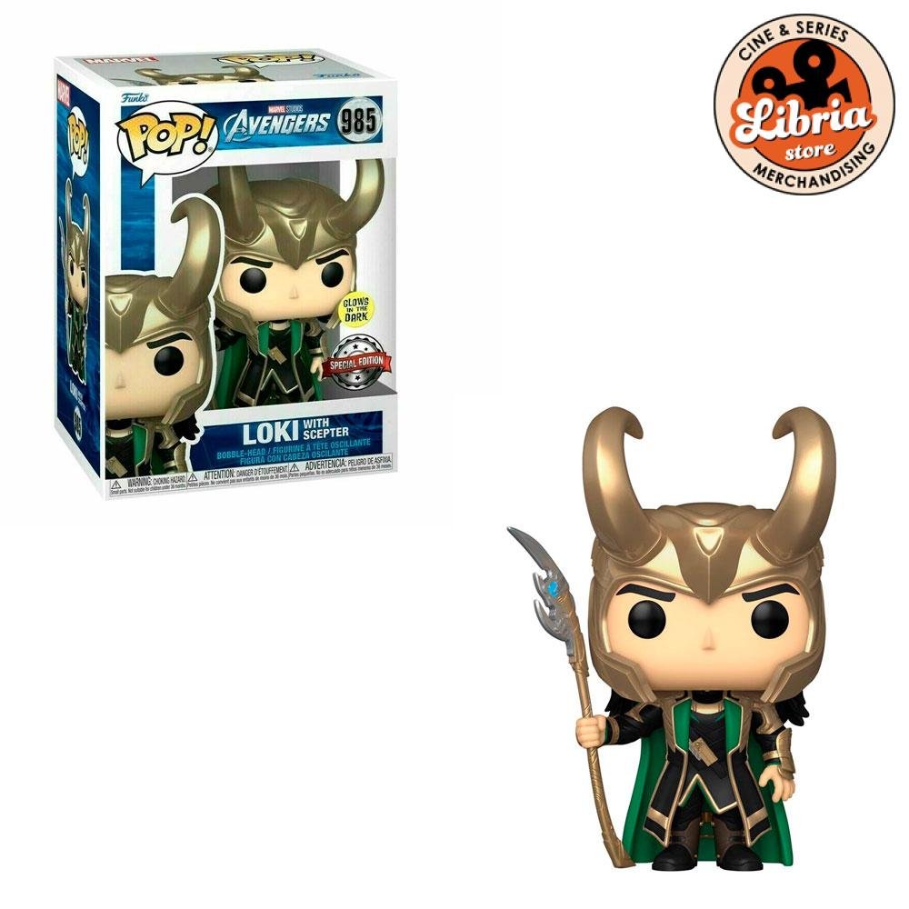 Funko Pop Loki #985 con cetro - EDICIÓN ESPECIAL