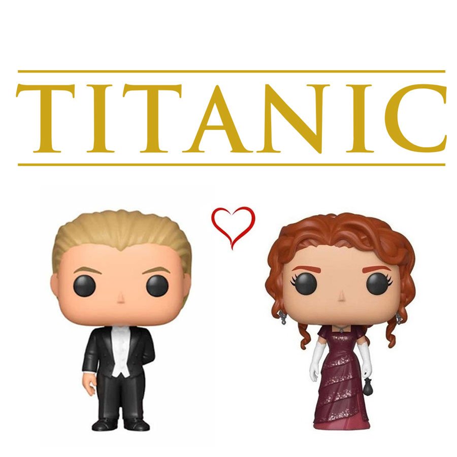 Funko Pop Rose #705 + Jack #706 Titanic