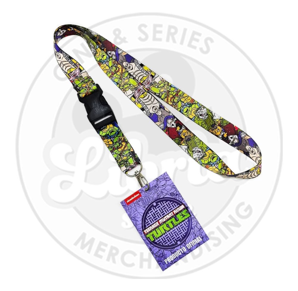 TMNT Teenage Mutant Ninja Turtles Lanyard - 1 Inch Wide Nylon With Steel Clip