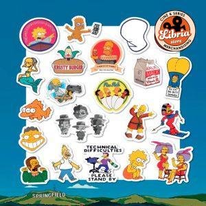 Set de tatuajes temporales Los Simpson - modelo 2