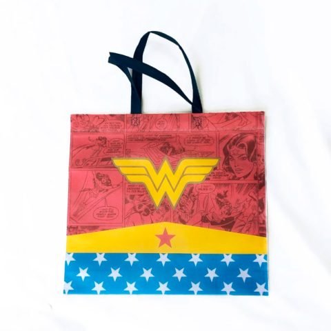 Wonder Woman Reusable Tote Bag - Eco-Friendly Grocery Shopping Bag With Superhero Design