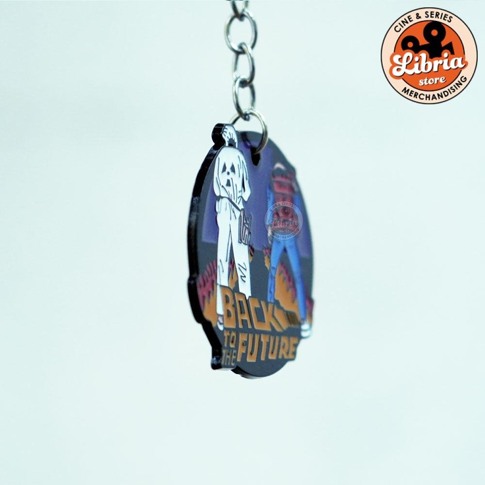 Llavero Volver al Futuro con siluetas - Imagen 2