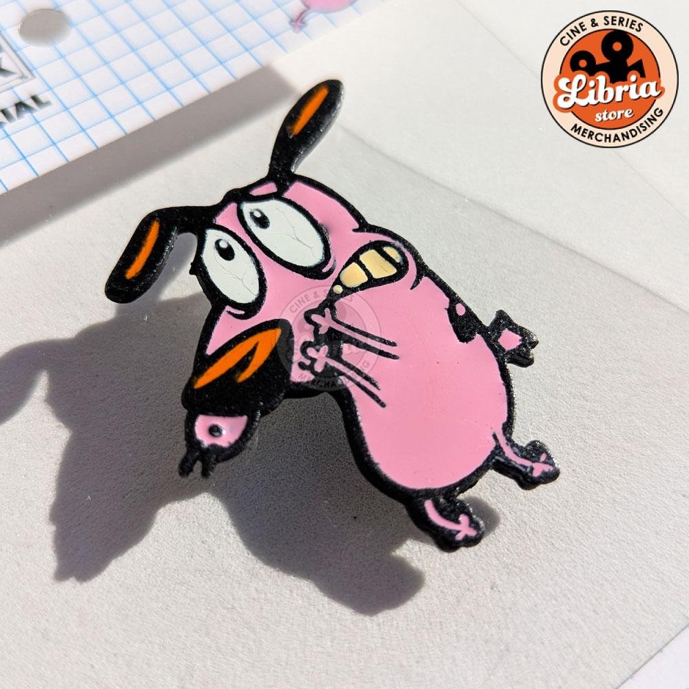Pin de Coraje, el perro cobarde