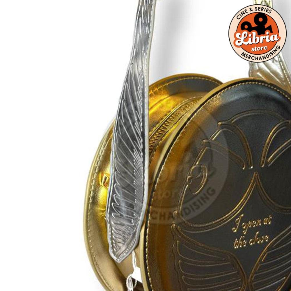 Cartera de cuerina de Snitch dorada