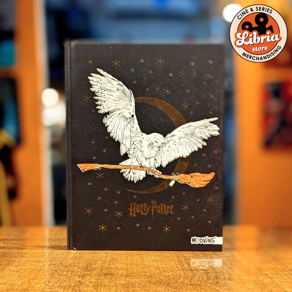 Cuaderno A5 Harry Potter Hedwig ilustrado - Tapa dura