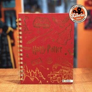 Cuaderno A5 Harry Potter íconos + stickers anillado mooving